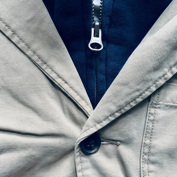 GAP KIDS faux-hoodie cotton jacket size M/8 - Picture 4 of 16